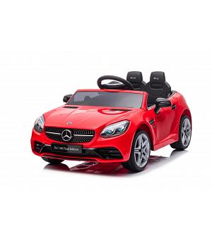Coche eléctrico infantil Mercedes SLC300, 12v, Ruedas Goma, Color rojo - LE9130